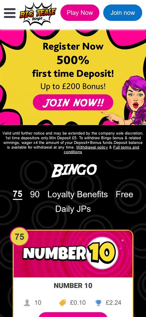 Big tease bingo casino apostas